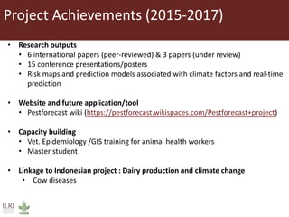 Surveillance and early warning systems for climate sensitive diseases in Vietnam
