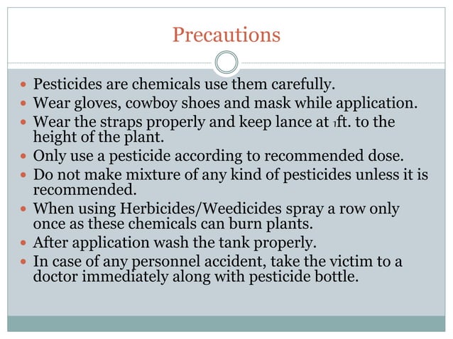 It Is Strongly Recommended That Pesticides Be Applied By Pesticides and their application methods | PPT