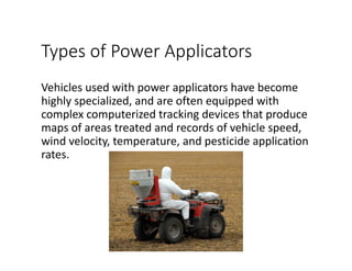 Pesticide Application Equipment | PDF