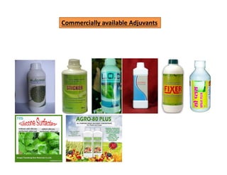 Commercially available Adjuvants
 