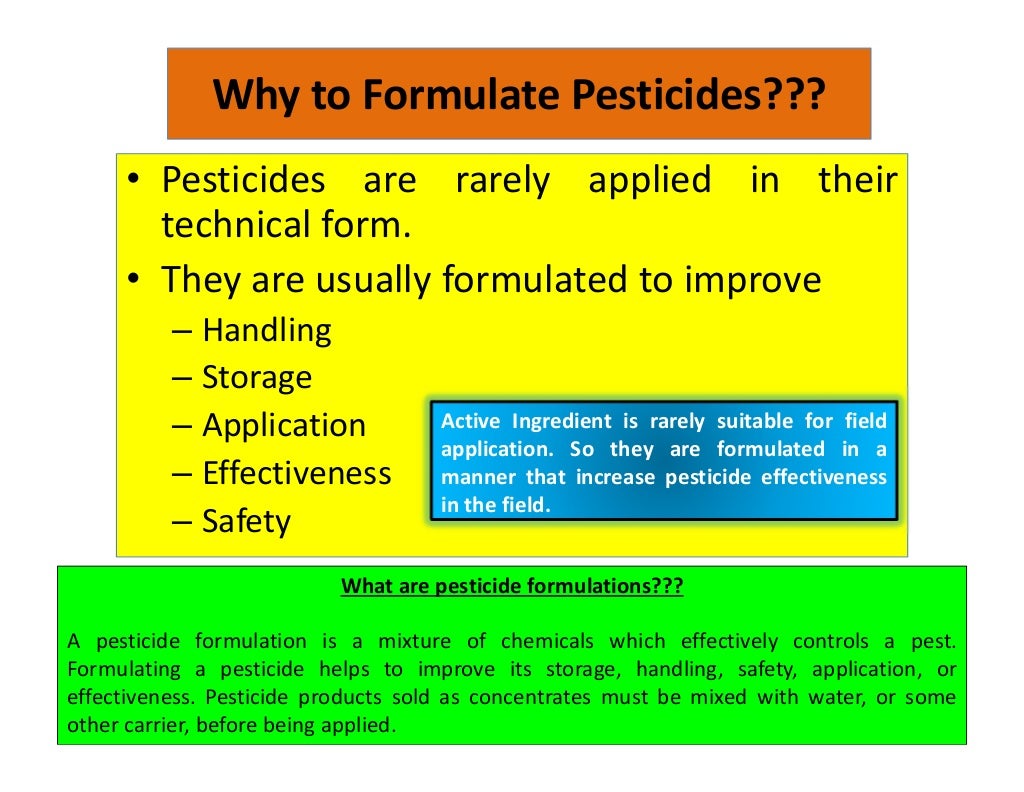 Pesticide formulation