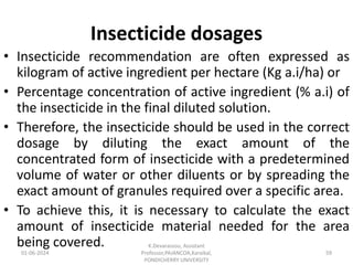 pesticide formulations and calculation of the doses | PPT