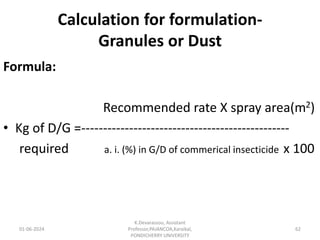 pesticide formulations and calculation of the doses | PPT