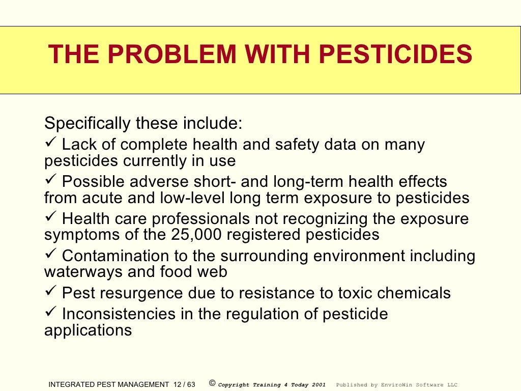 IPM , Pesticide management
