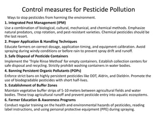 Pesticide Roatation Program Comprehensive Analysis of Pesticide Pollution: Sources, Impacts, and ...