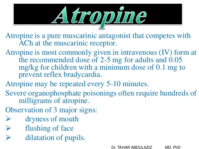 atropine antidote atropine antidote