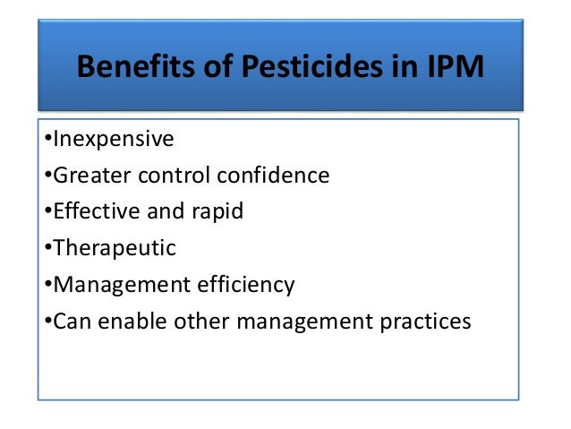 benefits of pesticides
