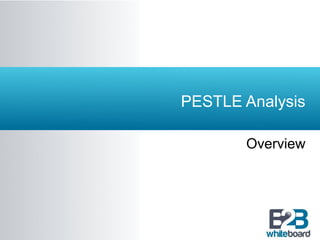 PESTLE Analysis
Overview
 