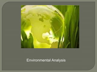 Environmental Analysis
 