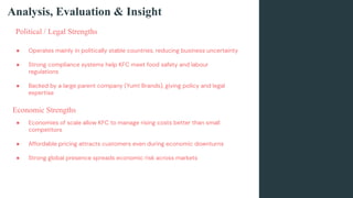 PESTLE FORMATION.pdf PESTLE ANALYSIS OF KFC | PDF