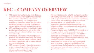 PESTLE FORMATION.pdf PESTLE ANALYSIS OF KFC | PDF