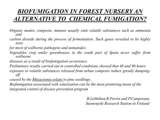 Pest of forest nurseries | PPTX