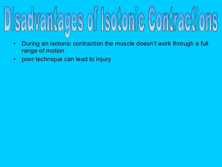 What is an isotonic contraction?