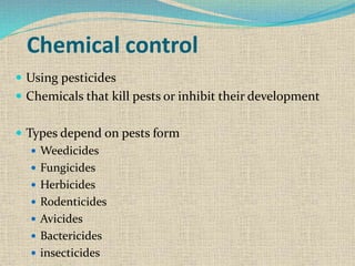 Weedicides Types Pests of oilseed crops | PPTX
