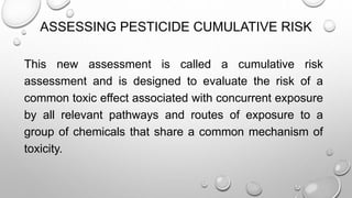 Pesticide Hazard Assessment | PPTX