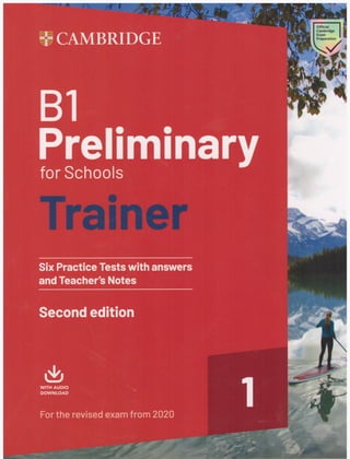 Pet b1 preliminary for schools trainer for 2020-6 tests