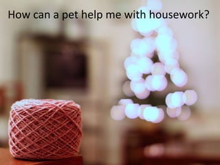 How can a pet help me with housework?