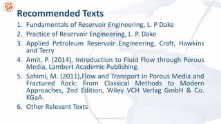 PET 307 Notes_ Fluid flow through porous medium | PDF