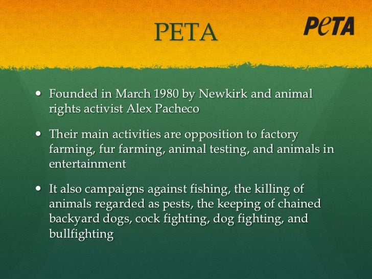 Peta influencing companies' strategies