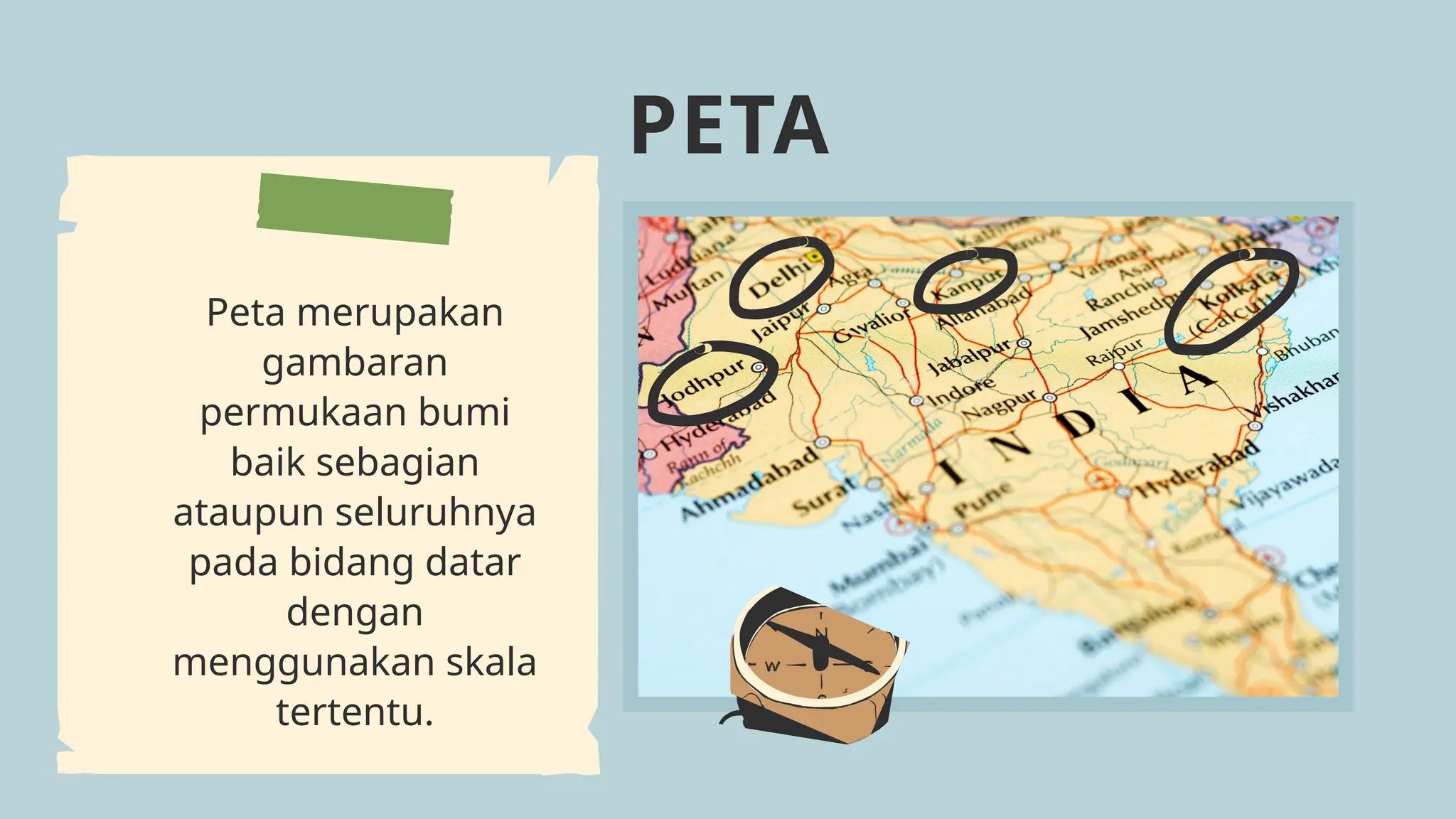 materi peta kelas 10 semster 1 tentang definisi, fungsi dan komponen | PPTX