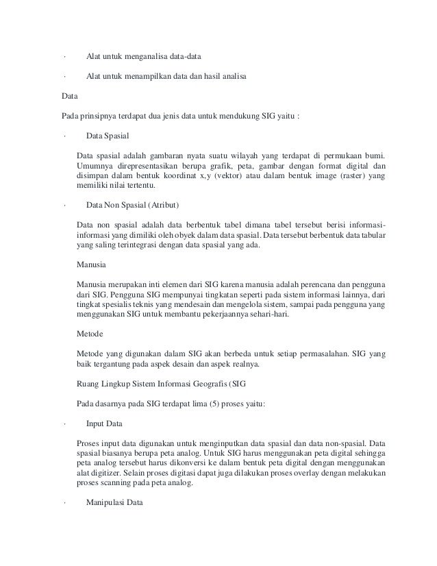 Peta Gis Dan Database Spasial