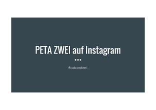PETA ZWEI auf Instagram
#catcontent
 
