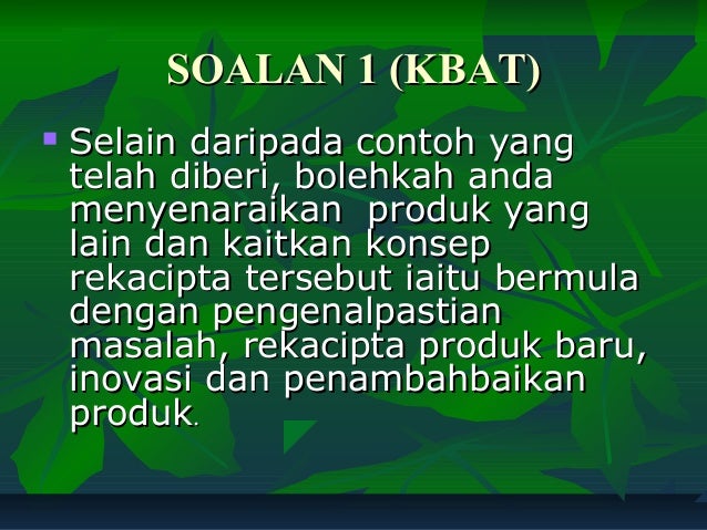 Peta Pemikiran- KHB T3: BAB 1REKACIPTA