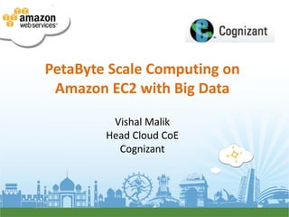 PetaByte Scale Computing on
 Amazon EC2 with Big Data
         Vishal Malik
        Head Cloud CoE
          Cognizant
 