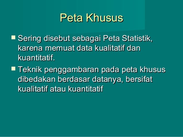 Peta Dan Pemetaan