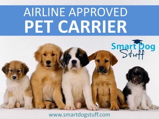 AIRLINE APPROVED
PET CARRIER



   www.smartdogstuff.com   www.smartdogstuff.com
 