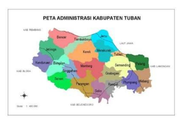  Peta  kabupaten tuban jawa  timur 