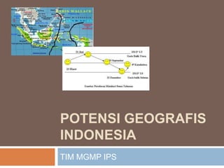 POTENSI GEOGRAFIS
INDONESIA
TIM MGMP IPS
 