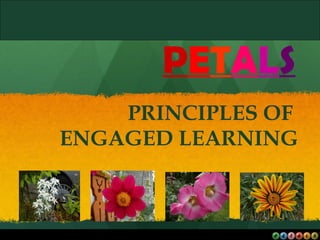 P E T A L S PRINCIPLES OF  ENGAGED LEARNING 