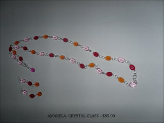 AMARELA. CRYSTAL GLASS - $85.00 