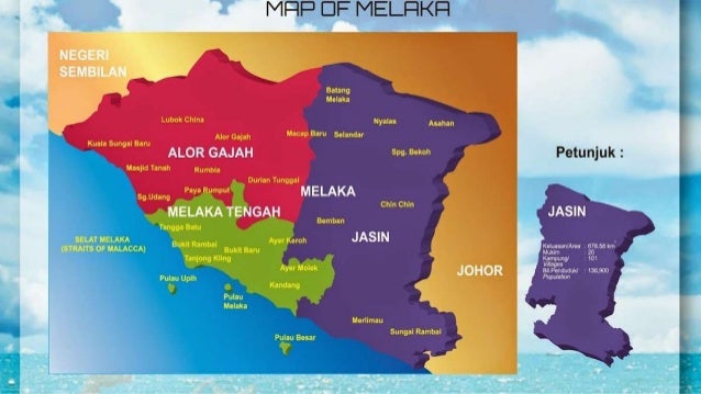 Peta Melaka Dalam Peta Malaysia