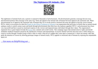 Peta Mission Statement | PPT
