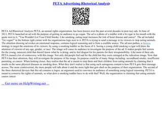 Peta Mission Statement | PPT