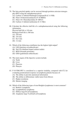 Pet and pet ct study guide | PDF