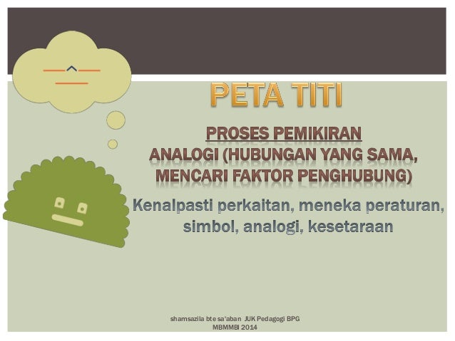 Peta pemikiran dalam pdp efektif di bilik darjah 