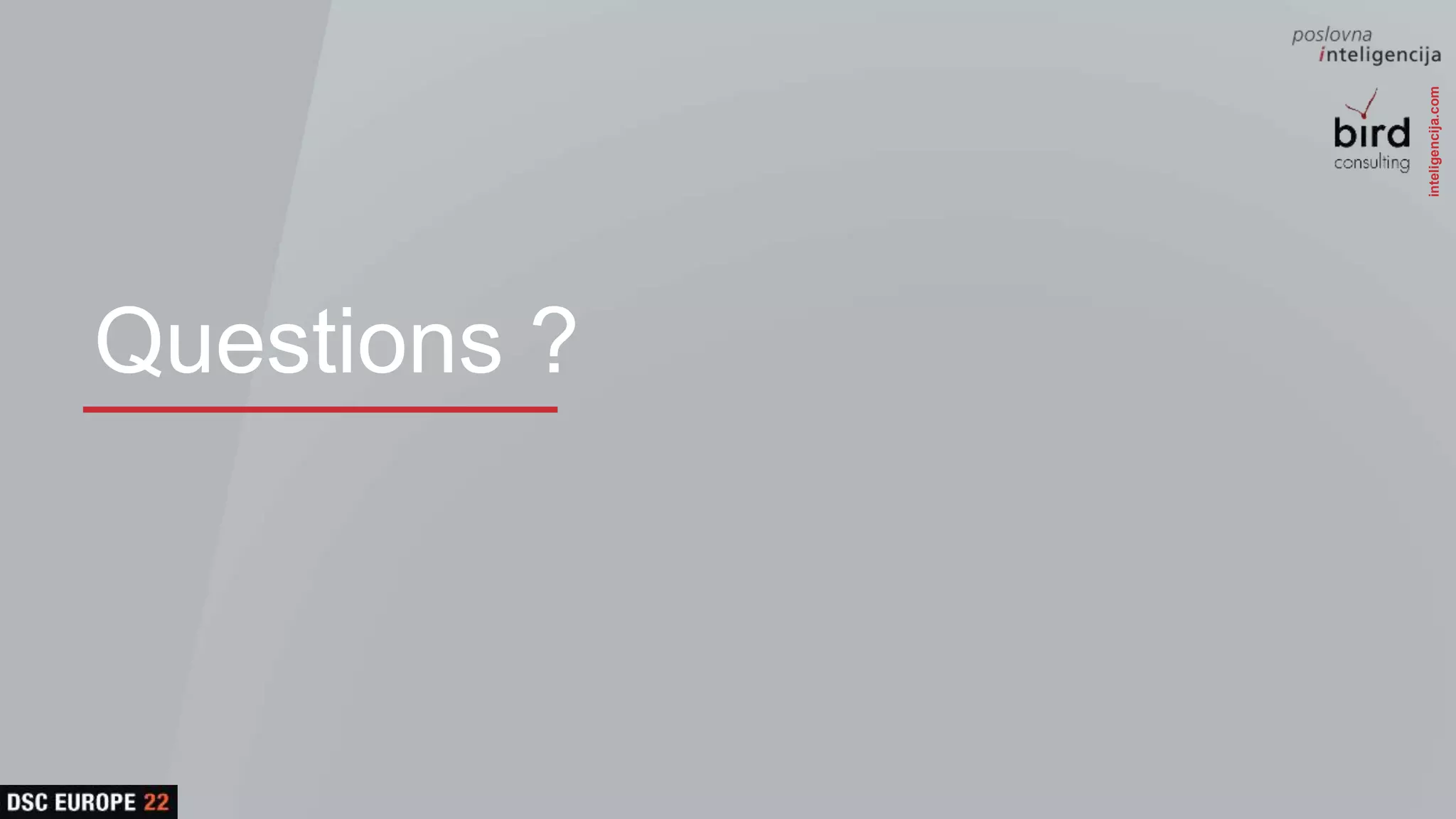 inteligencija.com
Questions ?
 