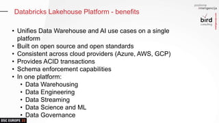 [DSC Europe 22] Overview of the Databricks Platform - Petar Zecevic | PPTX