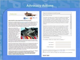 Advocacy Actions
 