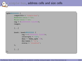 Device Tree inclusion 
I Device Tree  