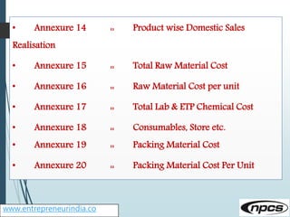 • Annexure 21 :: Employees Expenses
• Annexure 22 :: Fuel Expenses
• Annexure 23 :: Power/Electricity Expenses
• Annexure ...