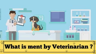 What is ment by Veterinarian ?
 