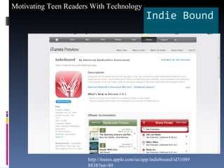 Indie Bound http://itunes.apple.com/us/app/indiebound/id310898838?mt=8# 