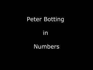 Peter Botting  in  Numbers 