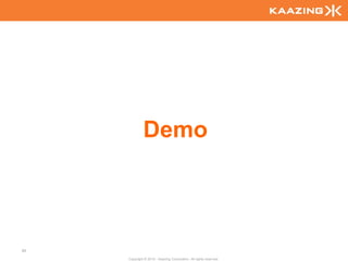 Demo



89

     Copyright © 2010 - Kaazing Corporation. All rights reserved.
 