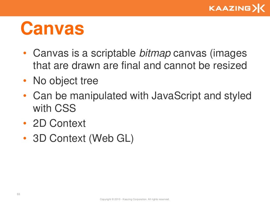 Canvas • Canvas is a