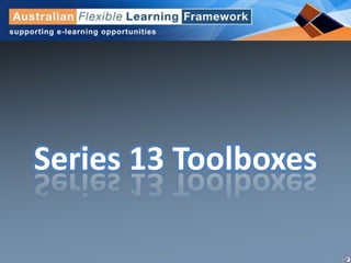 Series 13 Toolboxes 